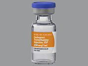 Carboprost Tromethamine: This is a Vial imprinted with nothing on the front, nothing on the back.