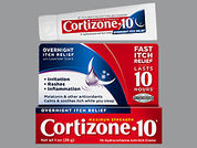 Cortizone: This is a Cream imprinted with nothing on the front, nothing on the back.