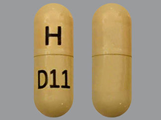 This is a Capsule imprinted with H on the front, D11 on the back.