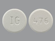 Lanthanum Carbonate: This is a Tablet Chewable imprinted with IG on the front, 476 on the back.