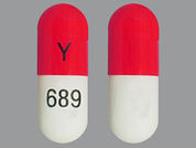 Diltiazem Er: This is a Capsule Er 12 Hr imprinted with Y on the front, 689 on the back.