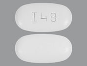 Efavirenz-Emtric-Tenofov Disop: This is a Tablet imprinted with I48 on the front, nothing on the back.