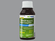 Tussin Mucus-Chest Congestion: This is a Liquid imprinted with nothing on the front, nothing on the back.