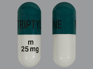 This is a Capsule imprinted with NORTRIPTYLINE on the front, m 25 mg on the back.