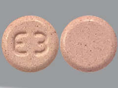 Esto es un Tableta rosado redondo imprimido con E 3 en la parte delantera, nada en la parte posterior, y es fabricado por CAMBER PHARMACE.