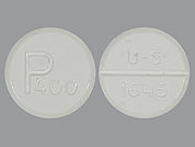 Pacerone: This is a Tablet imprinted with U-S  1645 on the front, P400 on the back.