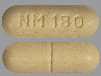 This is a Tablet Er imprinted with NM 180 on the front, nothing on the back.