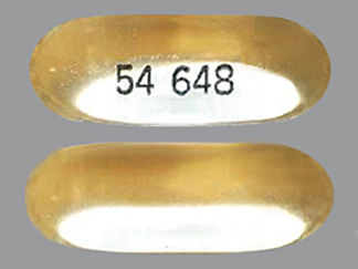 This is a Capsule imprinted with 54 648 on the front, nothing on the back.