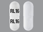 Kapspargo Sprinkle: This is a Capsule Sprinkle Er 24 Hr imprinted with RL16 on the front, RL16 on the back.