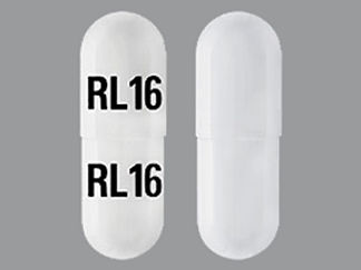 This is a Capsule Sprinkle Er 24 Hr imprinted with RL16 on the front, RL16 on the back.