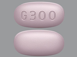 This is a Tablet imprinted with G 300 on the front, nothing on the back.