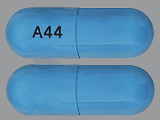 This is a Capsule imprinted with A44 on the front, nothing on the back.