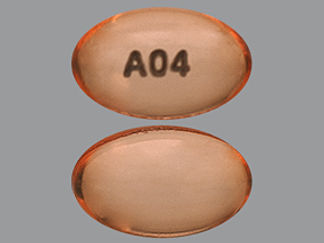 This is a Capsule imprinted with A04 on the front, nothing on the back.