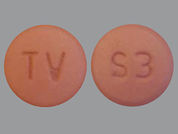 Sorafenib: This is a Tablet imprinted with TV on the front, S3 on the back.