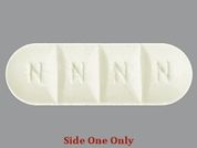 Carglumic Acid: This is a Tablet Dispersible imprinted with N N N N on the front, nothing on the back.