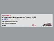 Clobetasol Propionate: This is a Cream imprinted with nothing on the front, nothing on the back.