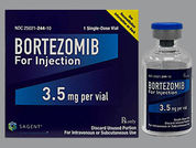 Bortezomib: This is a Vial imprinted with nothing on the front, nothing on the back.