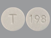 Guanfacine Hcl: This is a Tablet imprinted with T on the front, 198 on the back.