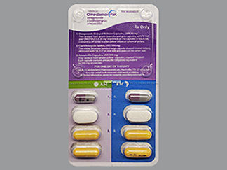 This is a Combination Package imprinted with R 158 or 54 312 or GG849 on the front, OMEPRAZOLE 20 mg on the back.