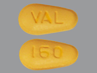 This is a Tablet imprinted with 160 on the front, VAL on the back.