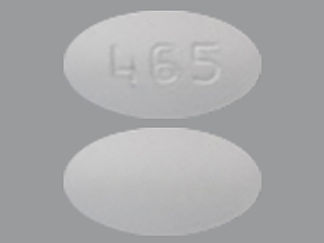 This is a Tablet imprinted with 465 on the front, nothing on the back.