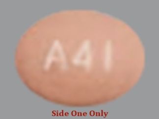 This is a Capsule imprinted with A41 on the front, nothing on the back.