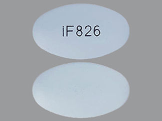 This is a Tablet imprinted with IF826 on the front, nothing on the back.