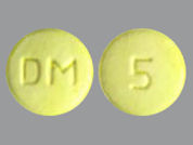 Dexmethylphenidate Hcl: Esto es un Tableta imprimido con DM en la parte delantera, 5 en la parte posterior, y es fabricado por None.