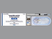 Leuprolide Depot: Esto es un Vial imprimido con nada en la parte delantera, nada en la parte posterior, y es fabricado por None.