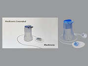 Medtronic Ext Infusion Set: This is a Infusion Sets-paraphernalia imprinted with nothing on the front, nothing on the back, and is manufactured by MEDTRONIC MINIM.