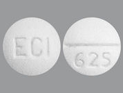 Phenobarbital: Esto es un Tableta imprimido con 625 en la parte delantera, ECI en la parte posterior.