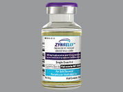 Zynrelef: This is a Solution Er Vial imprinted with nothing on the front, nothing on the back.