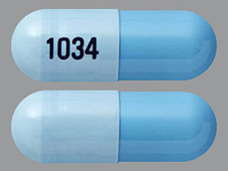 This is a Capsule imprinted with 1034 on the front, nothing on the back.