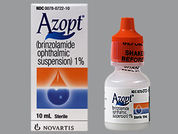 Azopt: This is a Suspension Drops imprinted with nothing on the front, nothing on the back.