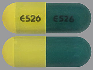 This is a Capsule imprinted with E526 on the front, E526 on the back.