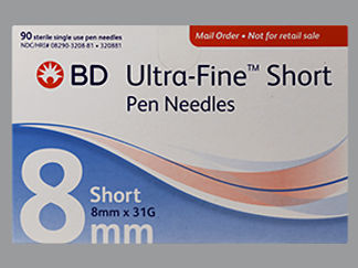 Esto es un Needle Disposable imprimido con nada en la parte delantera, nada en la parte posterior, y es fabricado por None.