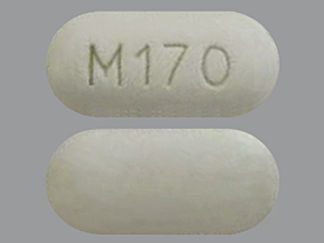 This is a Tablet imprinted with M170 on the front, nothing on the back.