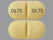Cuvrior: This is a Tablet imprinted with OL75 OL75 on the front, nothing on the back.