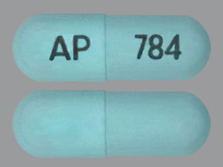 Esto es un Cápsula imprimido con AP en la parte delantera, 784 en la parte posterior, y es fabricado por None.