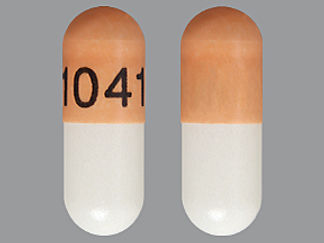 This is a Capsule Sprinkle Er 24 Hr imprinted with 1041 on the front, nothing on the back.
