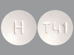 This is a white round Tablet imprinted with H on the front, T41 on the back, and is manufactured by CAMBER PHARMACE.