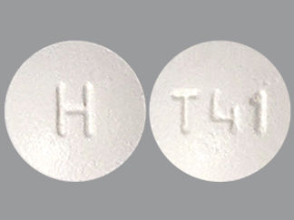 This is a Tablet imprinted with H on the front, T41 on the back.