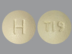 Esto es un Tableta imprimido con H en la parte delantera, T19 en la parte posterior.