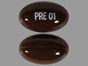 C-Nate Dha: This is a Capsule imprinted with PRE 01 on the front, nothing on the back.