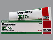 Dapsone: This is a Gel imprinted with nothing on the front, nothing on the back.