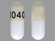 Topiramate Er: This is a Capsule Sprinkle Er 24 Hr imprinted with 1040 on the front, nothing on the back.