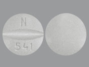 Trimethoprim: Esto es un Tableta imprimido con N  541 en la parte delantera, nada en la parte posterior, y es fabricado por None.