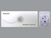Minimed Quick Set: Esto es un Infusion Sets-paraphernalia imprimido con nada en la parte delantera, nada en la parte posterior, y es fabricado por MEDTRONIC MINIM.