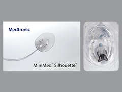Esto es un Infusion Sets-paraphernalia imprimido con nada en la parte delantera, nada en la parte posterior, y es fabricado por MEDTRONIC MINIM.