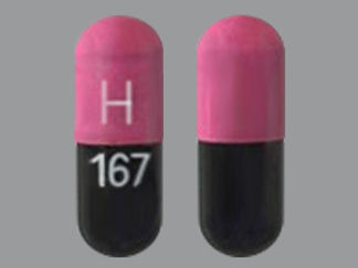 This is a Capsule Dr imprinted with H on the front, 167 on the back.